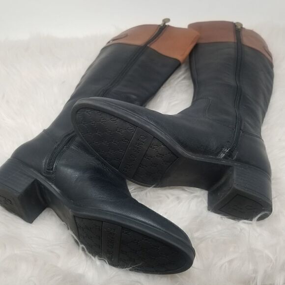 Tall Franco Sarto Leather Boots. Sz 6 - Picture 9 of 16
